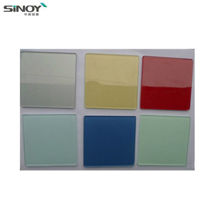 Decorativo colorido pintado muro de seguridad de vidrio lacado - Product Image 4