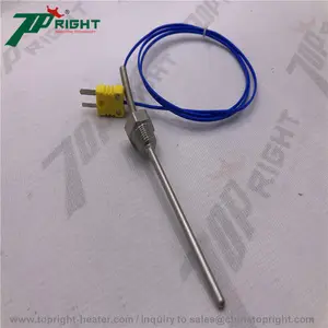 Cặp Nhiệt Điện Pt100/E/J/T Loại Cảm Biến Nhiệt Độ Đầu Dò Nhiệt Kế Cặp Nhiệt Điện Cho Thanh Đồng Lên Máy Đúc