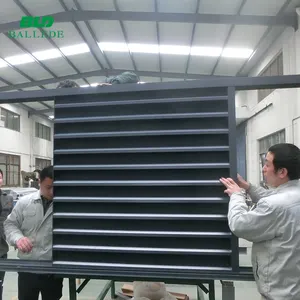 Persiana de aluminio fija horizontal de malla de seguridad de acero inoxidable externo