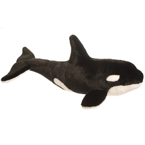 Vendita della fabbrica nero farcito orca balena, farcito killer whale morbido giocattolo - Product Image 3