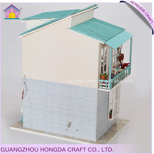Maison de poupée en papier, vente en gros, modèles en bois, jouets, poupées miniatures portables, maison de jeu en bois, jouets en bois - Product Image 3
