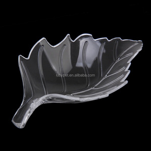 Plat d'alimentation de crevettes en forme de feuille acrylique pour réservoir de crevettes d'aquarium cristal rouge cerise - Product Image 2