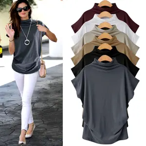 Latest design fashion loose plus size XXXXXXL new shirt casual ladies blouse Korean High collar women top