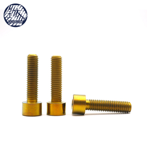Ốc Vít Hợp Kim Titan Màu Vàng Anodized Cho Xe Đạp - Product Image 3