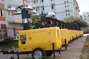 Tháp Ánh Sáng 1000 Watt Tháp Thủy Lực 9M Tháp Ánh Sáng Di Động Với Máy Phát Điện - Product Image 5