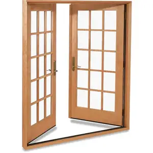 balcony commercial interior double wooden sliding glass doors
