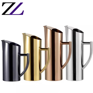 Jarra de Agua Dorada con Asa, Tetera de Cobre Rosa Dorado para Servir Té y Café en Restaurantes y Banquetes - Product Image 2