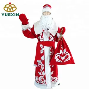 Disfraz de Papá Noel ruso de Navidad, Cosplay de Festival para adultos de alta calidad