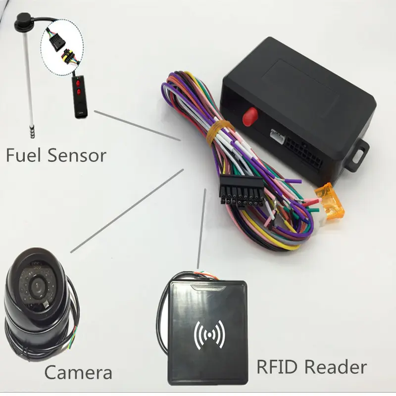 4G जीपीएस ट्रैकर समर्थन एकाधिक इनपुट/आउटपुट प्रवाह मीटर ईंधन स्तर सेंसर कैमरा आरएफआईडी RS484 RS232 इंटरफ़ेस के लिए कार जीपीएस ट्रैकर
