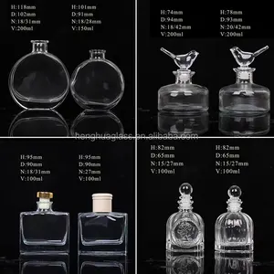 high quality 40ml 50ml 60ml 80ml 100ml 150ml 200ml 250ml 300ml Aromatherapy diffuser glass bottle for Reed Diffuser wholesale