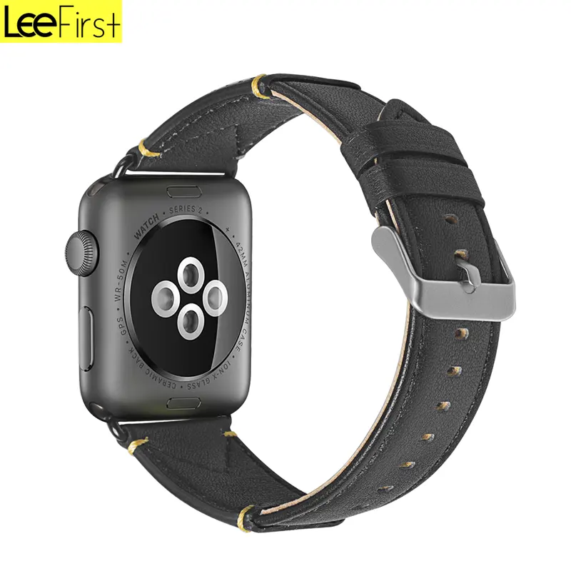 Leefirst Napa Leather High Quality Strap For Apple Watch Bands 38 mm 42 mm Fashion Style