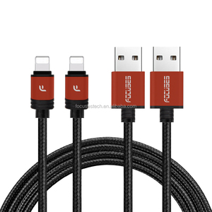 Alibaba al por mayor <span class=keywords><strong>1</strong></span> M 2.4A 8Pin <span class=keywords><strong>cable</strong></span> USB cargador de sincronización de datos <span class=keywords><strong>cable</strong></span> USB para iPhone IOS teléfono móvil - Product Image 1
