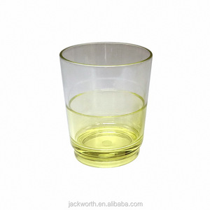 Colored Base Acrylic Two Color Design BPA Free Modern Drinking <b>Glass</b> <b>Tumbler</b> - Product Image 4