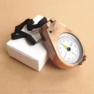 Boussole de poche en métal bronze pour le camping nocturne, la randonnée, les voyages, outil de survie d'urgence mtl - Product Image 3