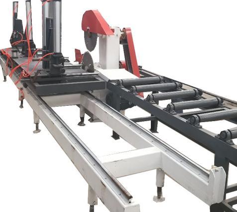 Twin Blade Wood Circular Sawmill Sliding Table Saw Machine