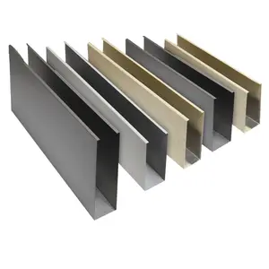 Aluminum 6063 Extrusion U-Shaped Tube,aluminium u channel railing profile