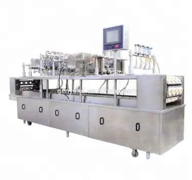 cup cake processing line with bake rotary oven tunnel oven