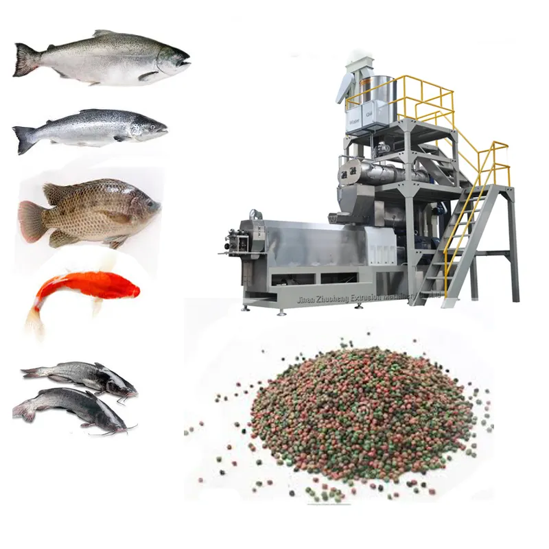 Usine de machines de traitement d'aliments pour poissons de haute qualité pour poissons