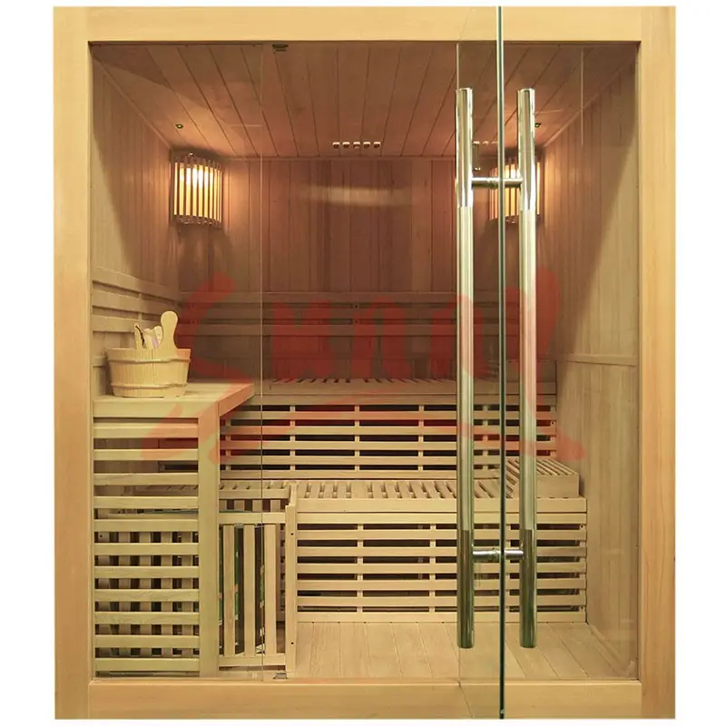 Relax Sauna Kamers Indoor Natte Stoom Sauna Cabine Voor 3 Mensen