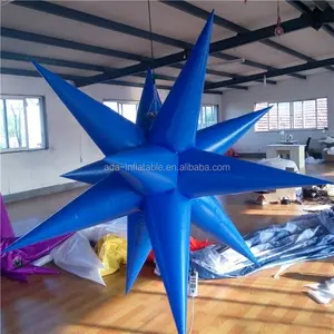 Pub stage birthday Halloween party decoration led inflatable star with led lighting ST133