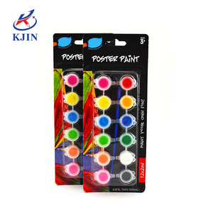 Set di <span class=keywords><strong>Colori</strong></span> per Poster in Acrilico 12 <span class=keywords><strong>Colori</strong></span> di Alta Qualità 2023, Confezione Blister Personalizzata TRA per Disegno, Certificato ASTM - Product Image 6