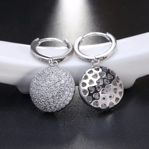 RINNTIN SE42 Luxury Wedding Jewelry 925 <strong>Sterling</strong> <strong>Silver</strong> Drop <strong>Dangle</strong> <strong>Earrings</strong> for Women - Product Image 4