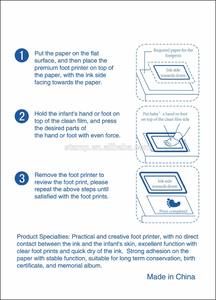 2024 Bebê <span class=keywords><strong>handprint</strong></span> e pegada argila para bebê pegada foto moldura pata sem tinta impressão pad cão impressão pegadas bebe - Product Image 6