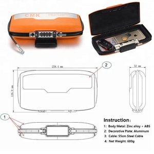 Coffre-fort numérique combiné 13x4, boîte <span class=keywords><strong>de</strong></span> rangement pour téléphone Portable, pour carte <span class=keywords><strong>de</strong></span> gymnastique, monnaie avec câble <span class=keywords><strong>de</strong></span> fixation en acier, coffre-fort Portable - Product Image 6