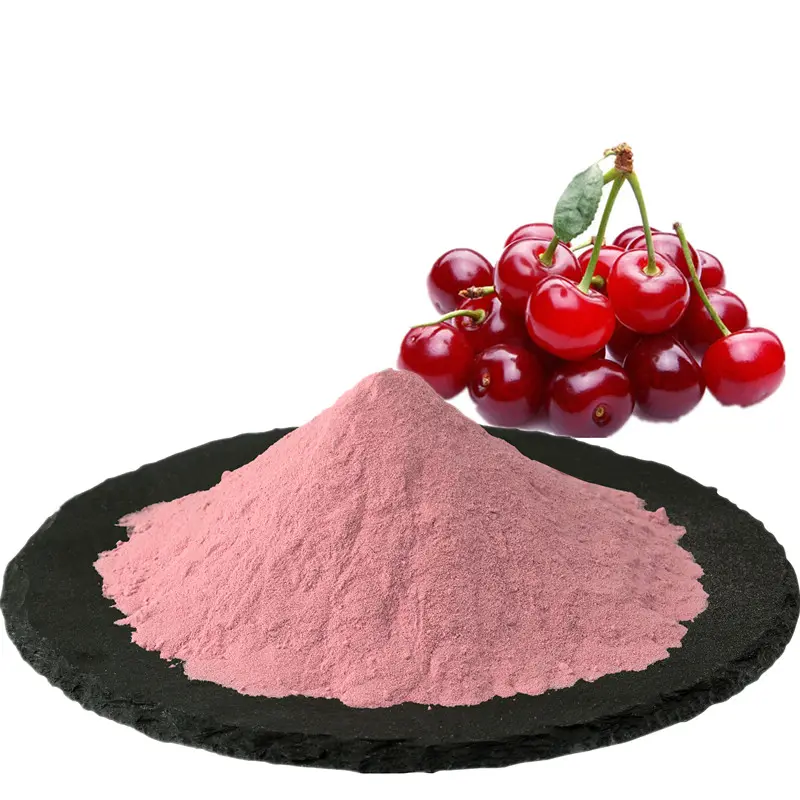 100% مسحوق مستخلص أكسيرولا من Cherry قابل للذوبان في الماء 17% 30% فيتامين سي.