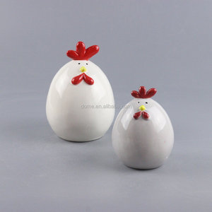 Ceramic chicken shape Easter egg decoration - Product Image 1