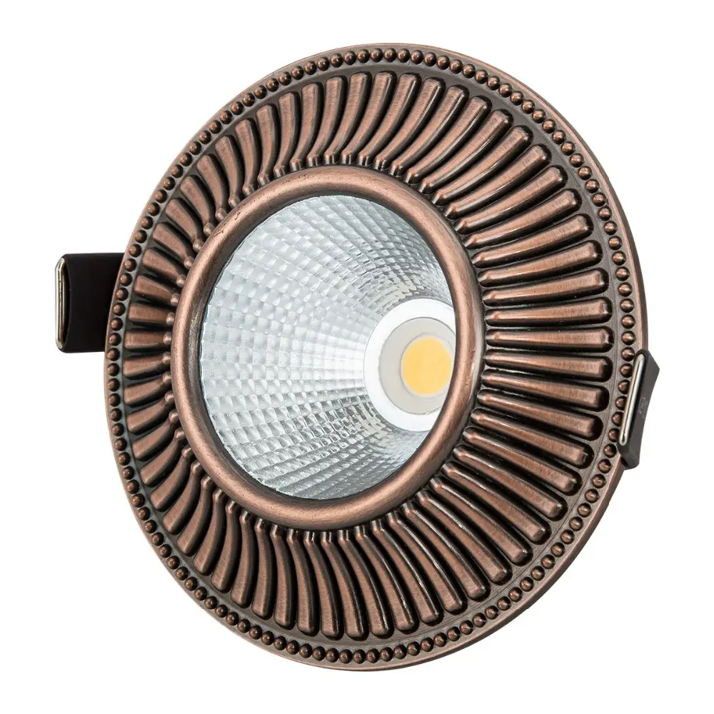 Endüstriyel Retro yuvarlak COB LED Downlight çiftlik evi restoran LED gömme montaj tavan lambası