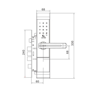 Bảo mật cao không thấm nước tiên tiến mã kỹ thuật số password khóa điện tử - Product Image 3