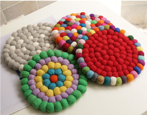 Раковины 10 см 100% шерстяные шарики подставки для изоляционного коврика - Product Image 3