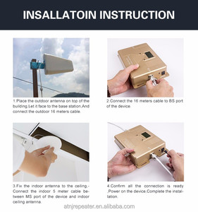 ATNJ Băng Tần Toàn Dải 850 3G/AWS 4Gmobile Bộ Lặp Tín Hiệu Điện Thoại/Tăng Cường/Bộ Khuếch Đại/Bộ Thu + Ăng Ten Trần + Ăng Ten Bảng Điều Khiển - Product Image 5