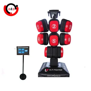 Fabrika patentli interaktif Robot dövüş kukla Kick boks torbası boks ekipmanları makinesi boks Taekondow eğitim