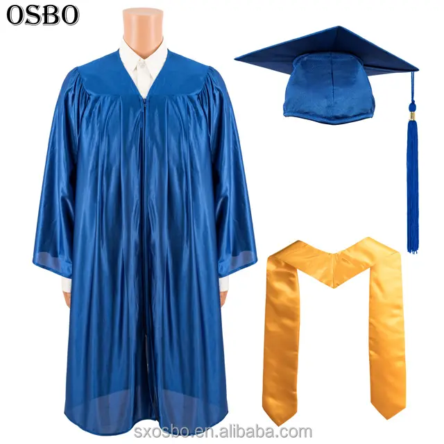 Shiny High School Graduation Cap und Kleid für den Schul großhandel