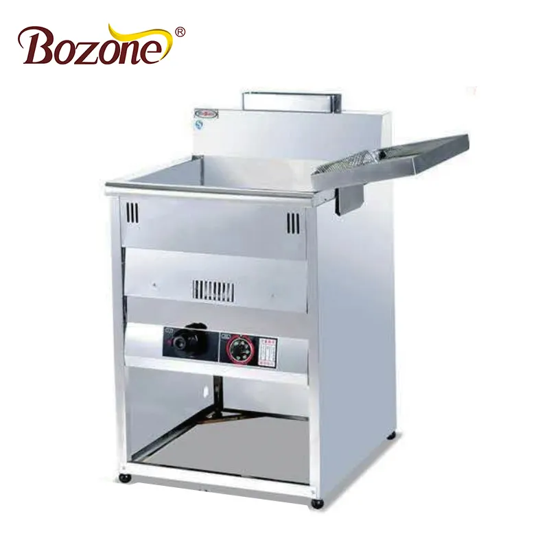 Factory Promotion Commercial French Fries Chicken Tank Temperature Control 36 L Potato Gas Deep Fryer for Fried Chicken