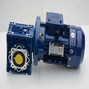 Nmrv rv gearbox 3 phase aluminum alloy hosing worm housing motor tcg as gear rate 100-3000rpm helical