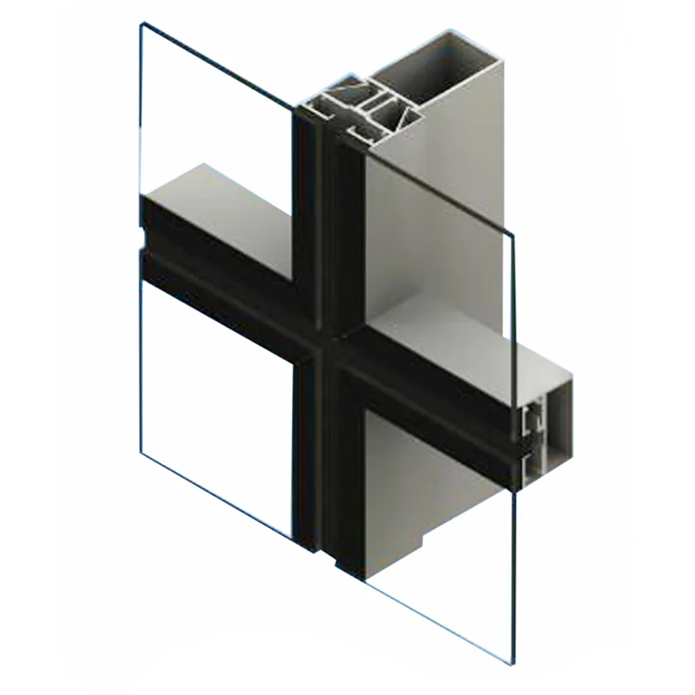 Supplier High Quality Aluminum Profile Curtain Wall with Glass