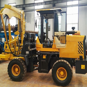 인도 고속도로 난간 울타리 설치에 사용되는 새로운 미니 모바일 유압 파일 드라이버 도로 드릴링 머신 - Product Image 3