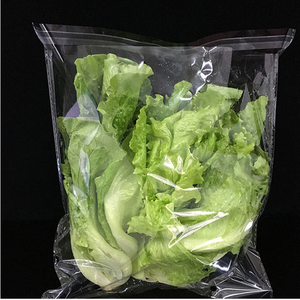 Custom logo Fresh Cut Salad Lettuce Leafy Veggie Anti Fog Packaging Pouch Transparent Bopp Fruit <strong>Vegetable</strong> <strong>Bag</strong> with Micro Hole - Product Image 2