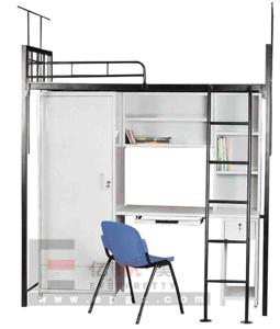 Muebles para Dormitorio Escolar, Literas Dobles de Madera y Metal para Niños, Cómodas, con Almacenamiento para Estudiantes de Secundaria - Product Image 4