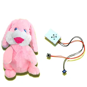 custom small music squeeze box press button sound box for stuffed animal toys