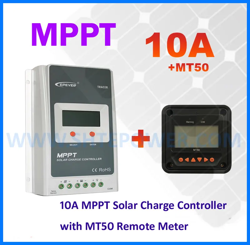 Nova 10A Epsolar MPPT Tracer Controlador de Carga Solar 12V EPEVER 24V LCD Diaplay Painel Solar Regulador de Carga Da Bateria tracer1210A