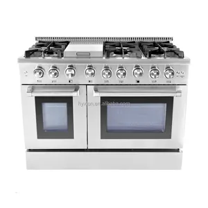 Electric Oven Range With 48" Professional Freestanding Electric Range With Oven For Home Residential