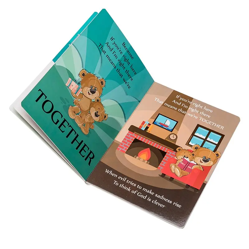 Impresión personalizada de libro de tablero para niños
