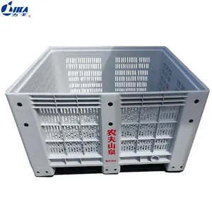 vented harvest plastic crate for vegetable and fruit