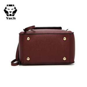 Bolso de mano personalizado para mujer, Cartera de mano femenina de cuero de estilo lujoso, bolso de compras con <span class=keywords><strong>cambio</strong></span> trasero, venta al por mayor - Product Image 4