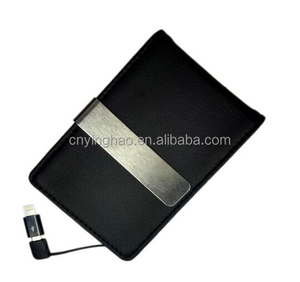 <span class=keywords><strong>Externe</strong></span> <span class=keywords><strong>batterie</strong></span> chargeur portable portefeuille puissance banque <span class=keywords><strong>2600</strong></span> <span class=keywords><strong>mah</strong></span> avec RFID argent clip - Product Image 2