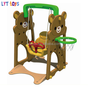 Crazy Và Phổ Biến Trẻ Em Trong Nhà Playhouse Trượt Nhựa Với Swing - Product Image 3